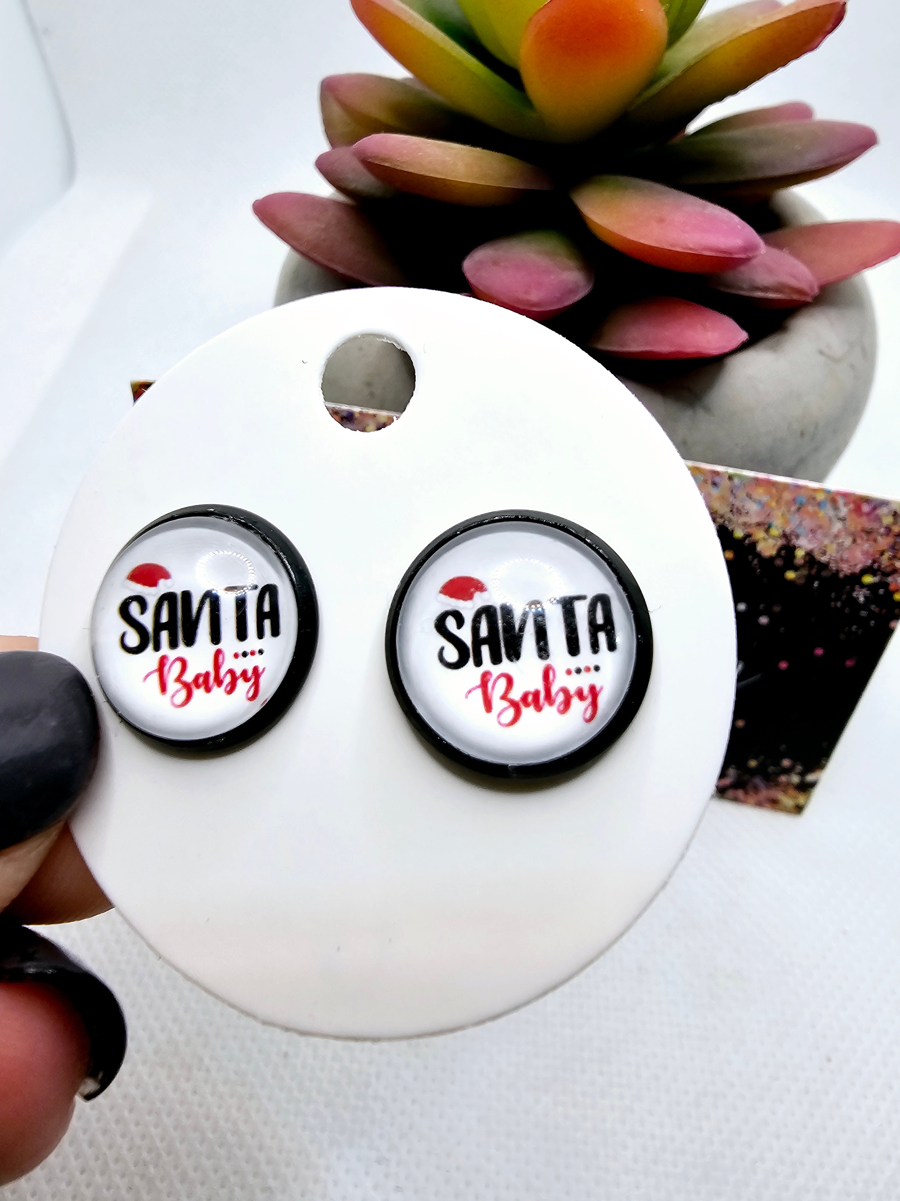 2492 Santa Baby Stud Earrings