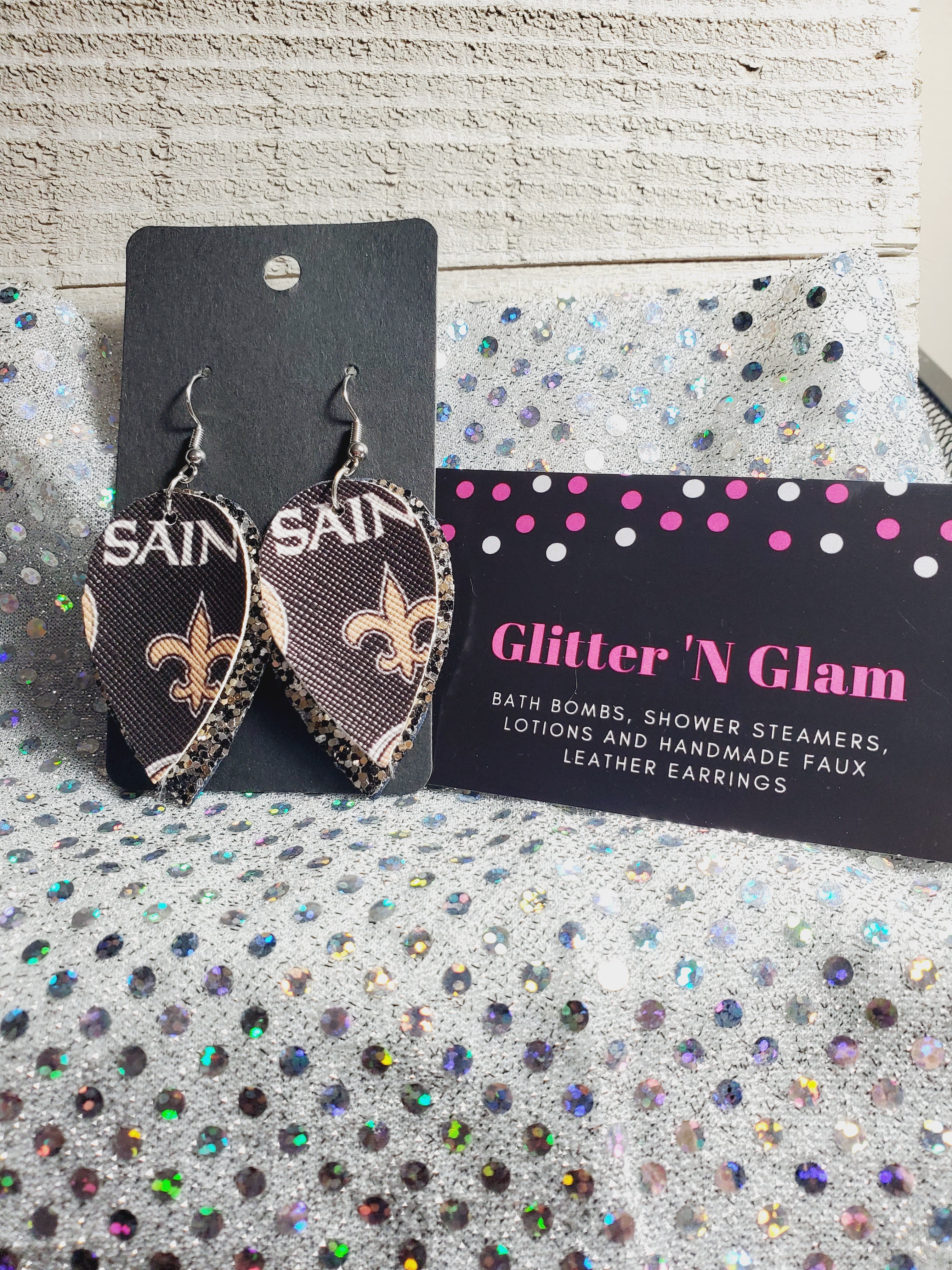 386 Saints Upside Down Dangle Earrings