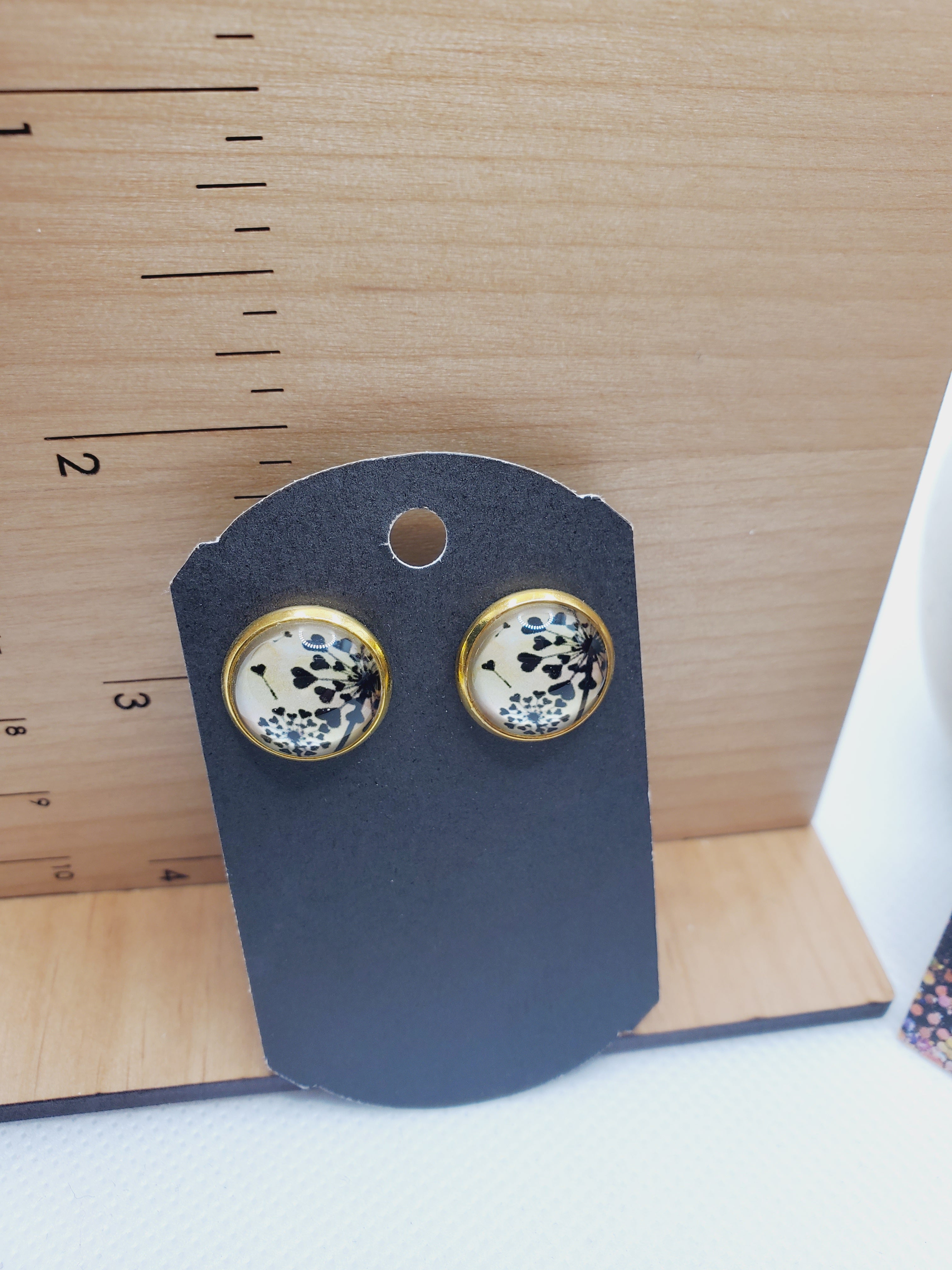 925 Dandelion Stud Earrings