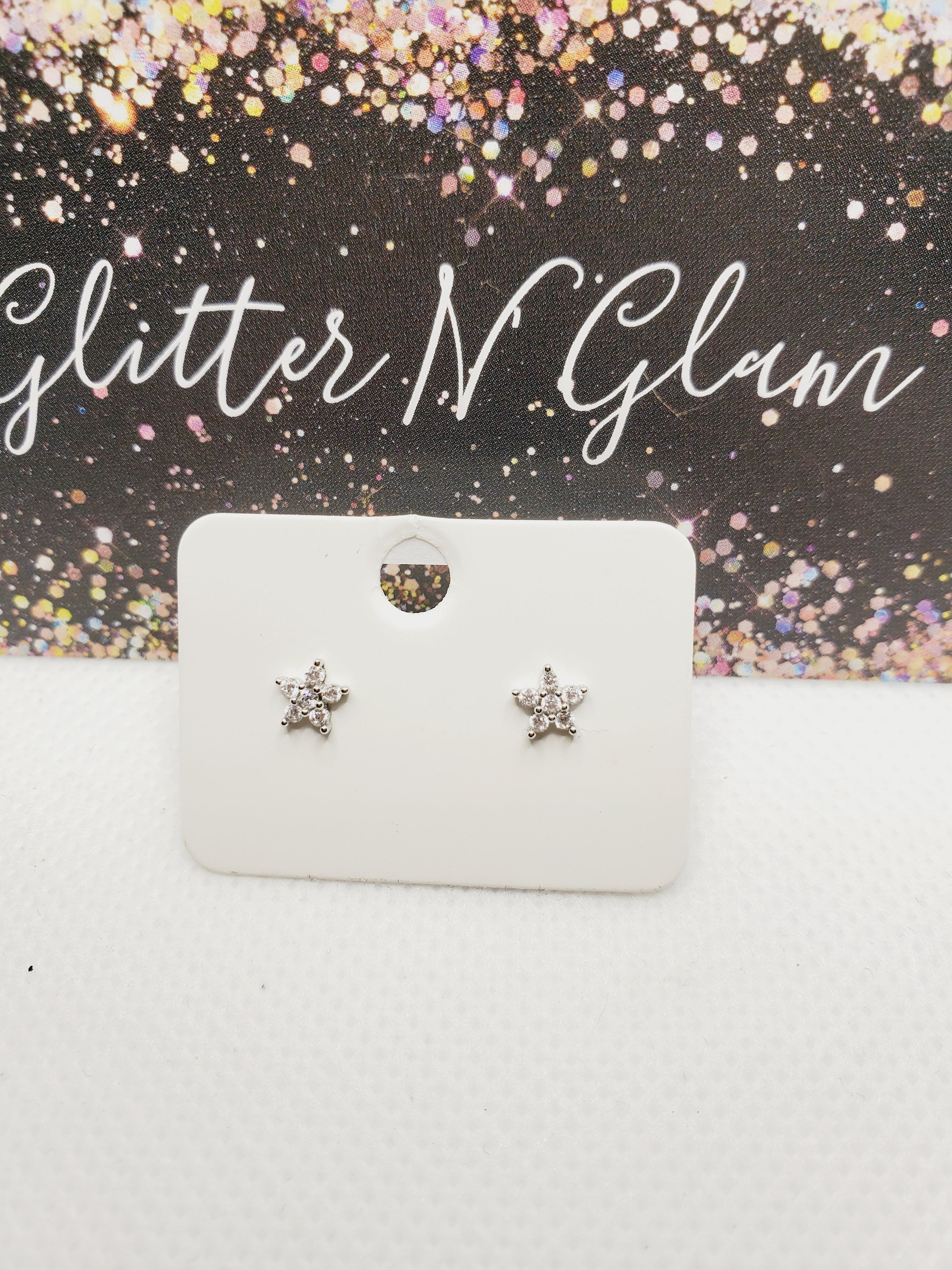 995 Danity Silver Star Stud Earrings