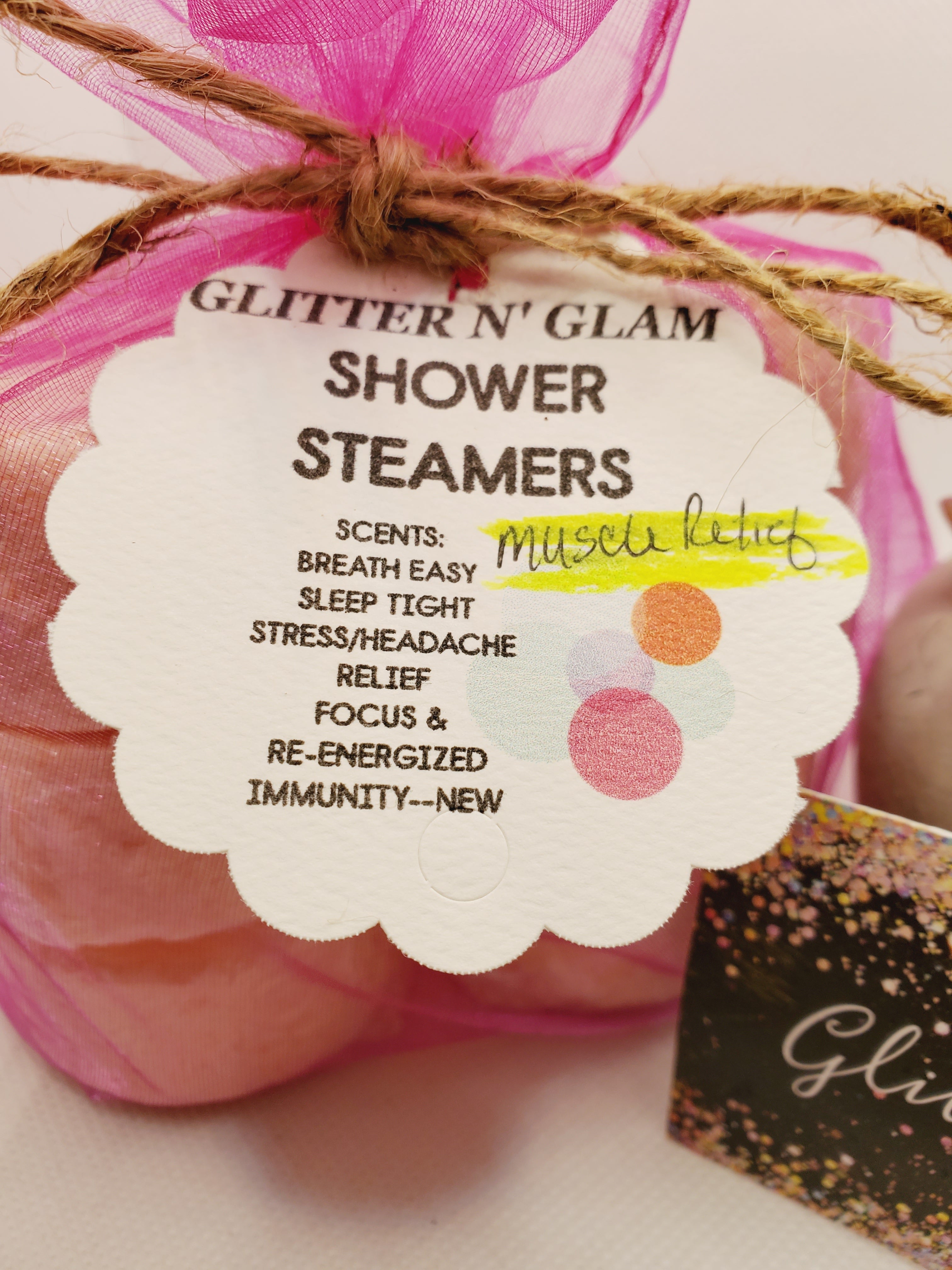 Small Disc Shower Steamers (Muscle Relief)