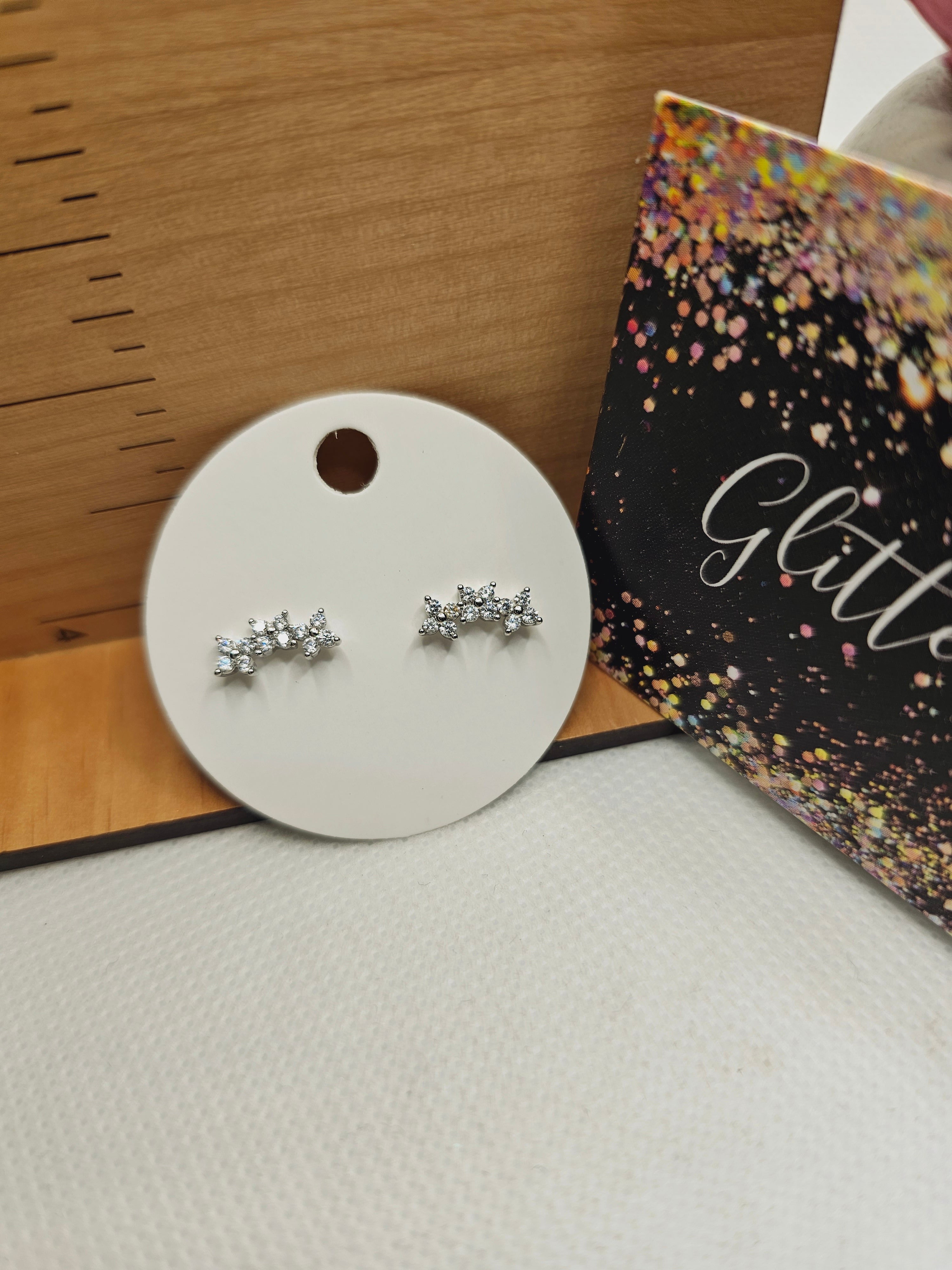 1744 Three Star Stud Earrings